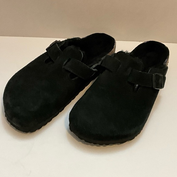 Birkenstock Women’s Boston Shearling Black Clog 40 - Picture 5 of 13